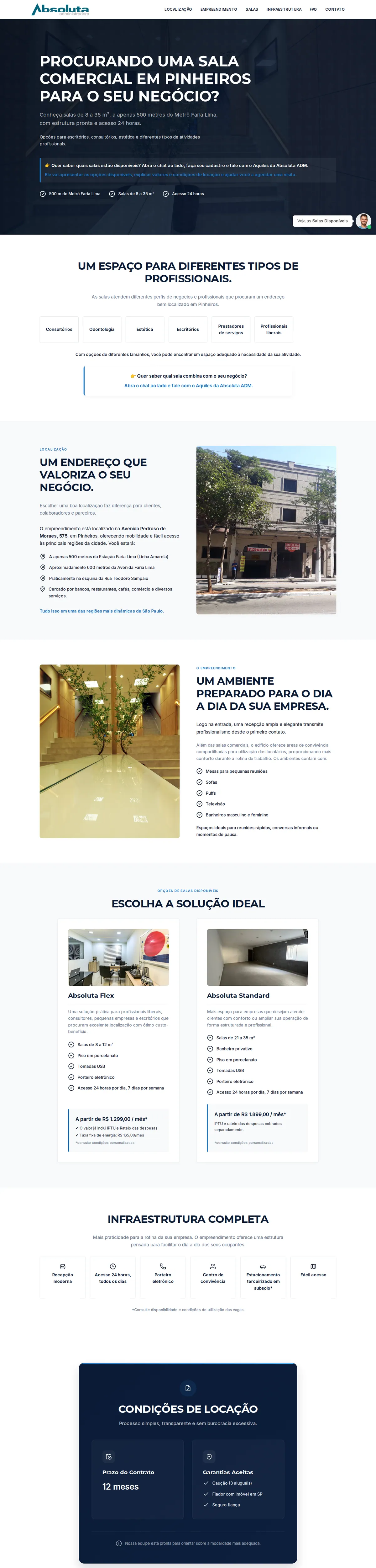 Site criado pela reZeta Sites para Absoluta ADM