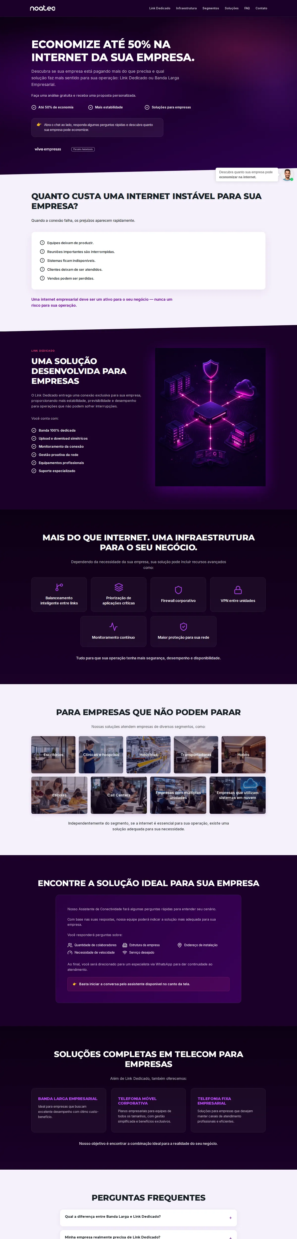 Site criado pela reZeta Sites para Noatec